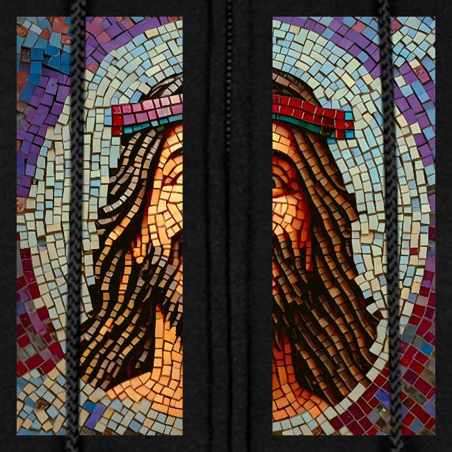 happy mosaic jesus