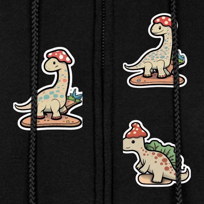 Mushroom Hat Brontosaurus Dinosaur