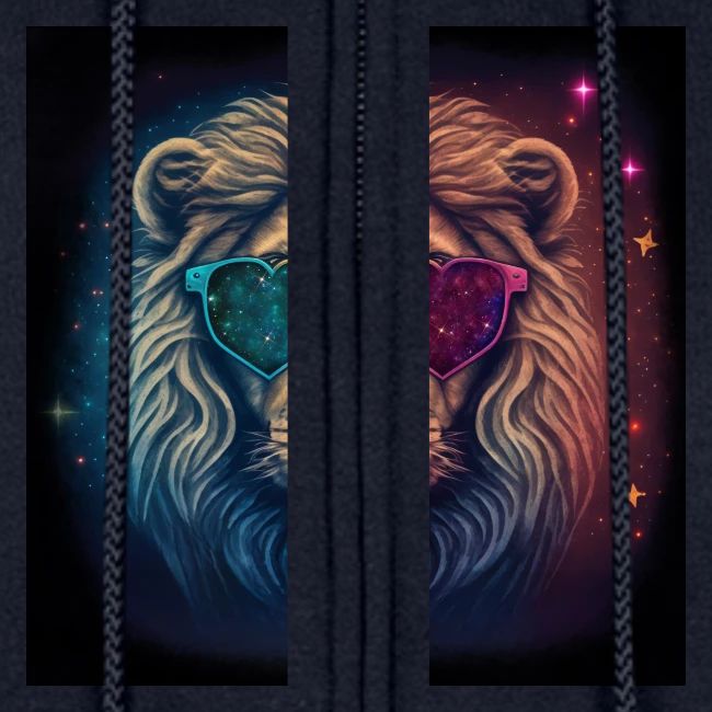 Jesus Lion of Judah wearing love glasses