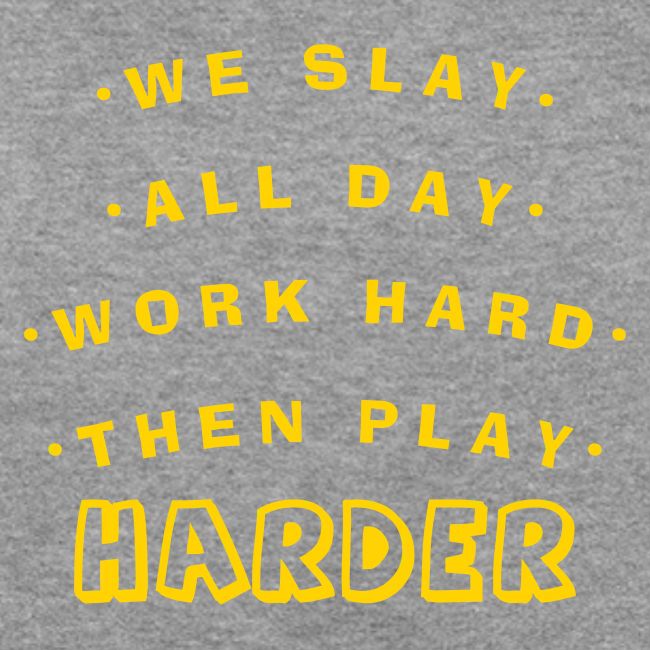 We Slay All Day Shiny Shirt Metallic Silver & Gold