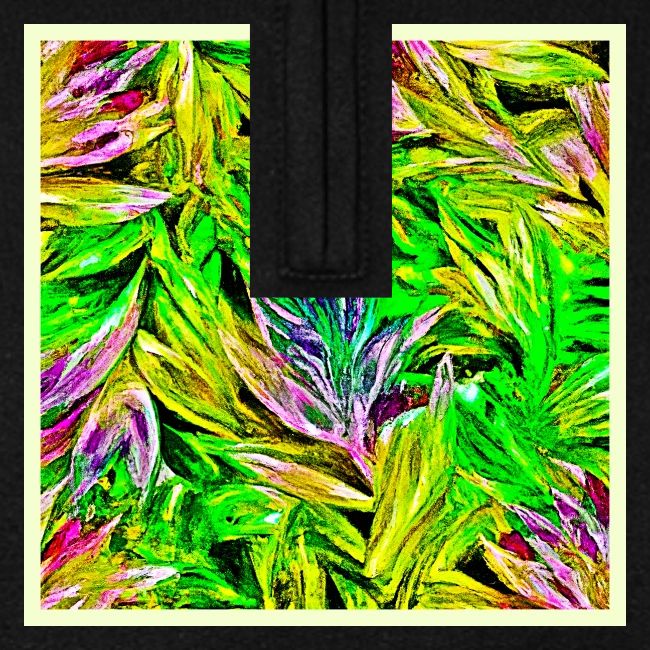 Vibrant Plant Strokes Design