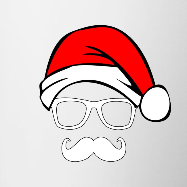 Père Noël avec Geek et Moustache