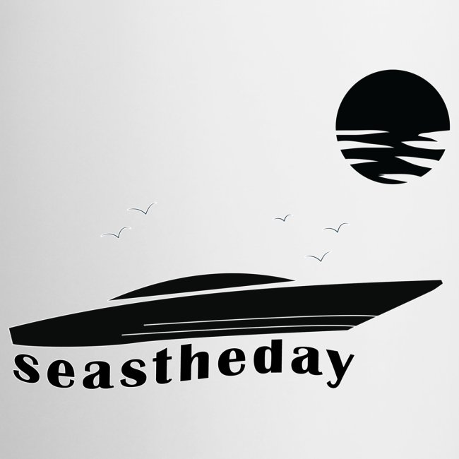 Seas the Day Maritime Speedboat Powerboat Boater.