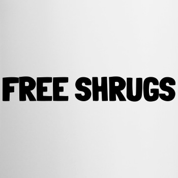 Free shrugs - Coloured mug