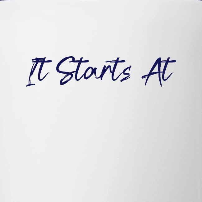It Starts At STATE! -Navy & White Script