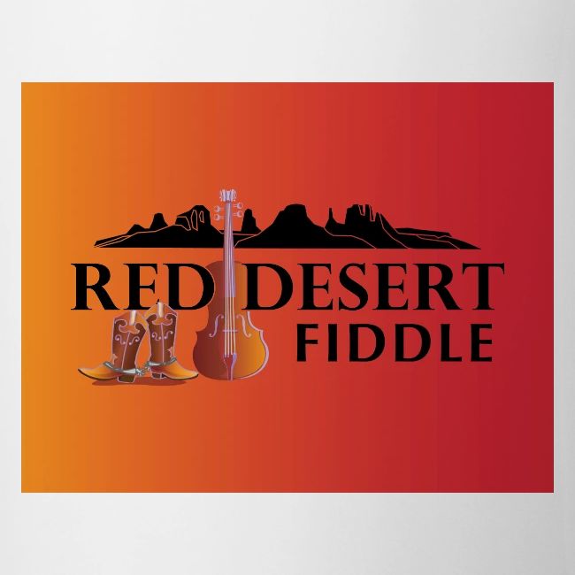 Red Desert Fiddle - Black Text Transfer Patch