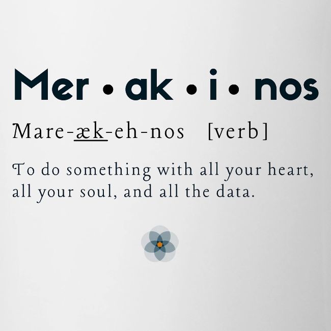 Merakinos definition with logo
