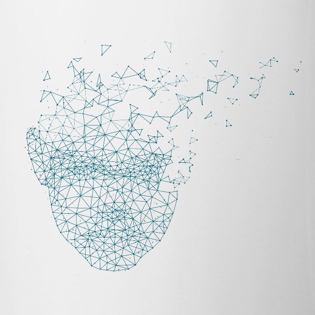 Geometric brain logo