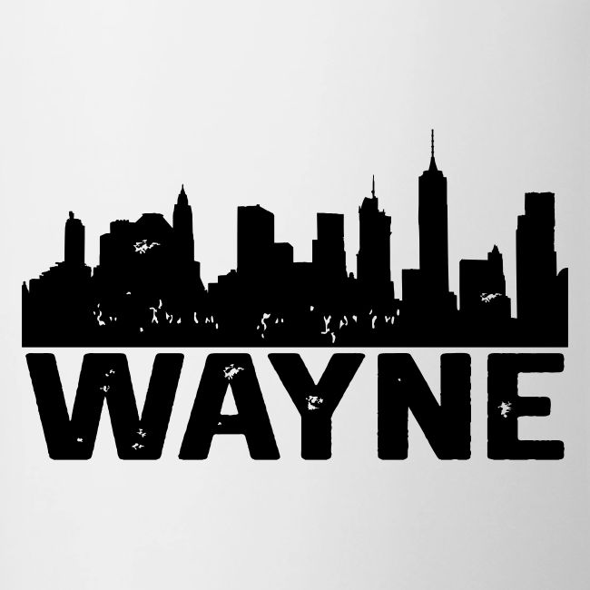 Wayne Skyline Black Wayne Michigan MI City Design