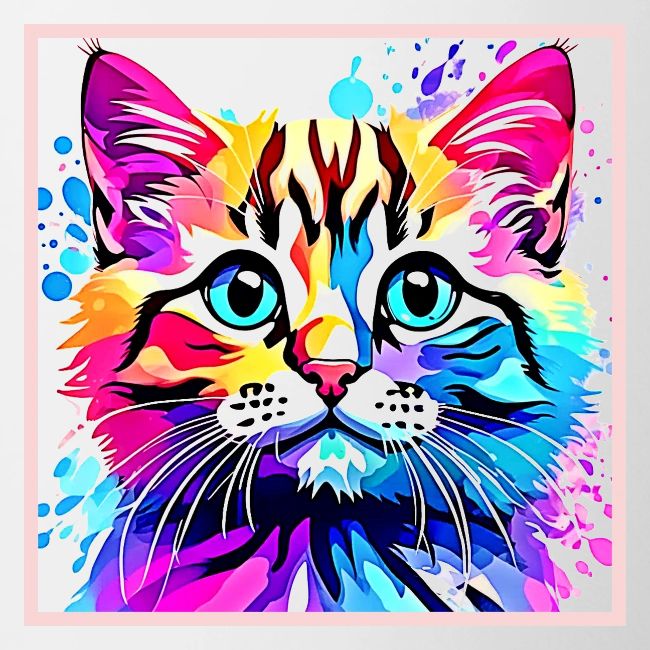 Vivid Kitty Vibes Design