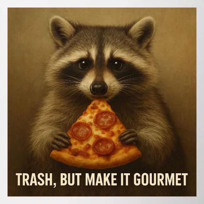 Gourmet Pizza Raccoon
