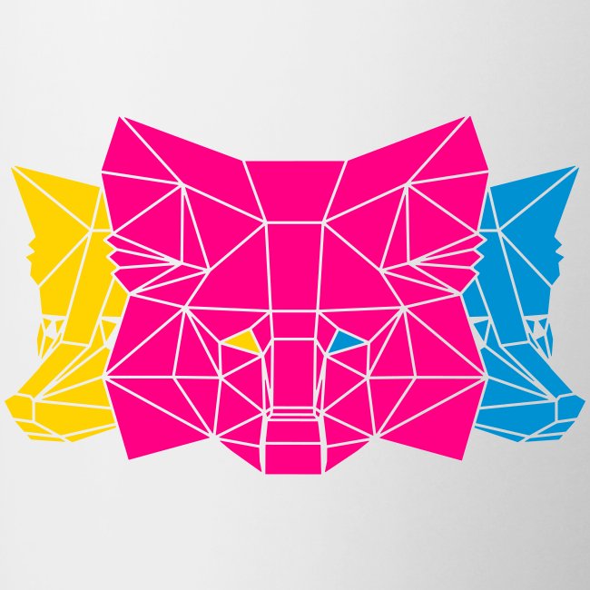 MetaMask Multi Colored Triple Head