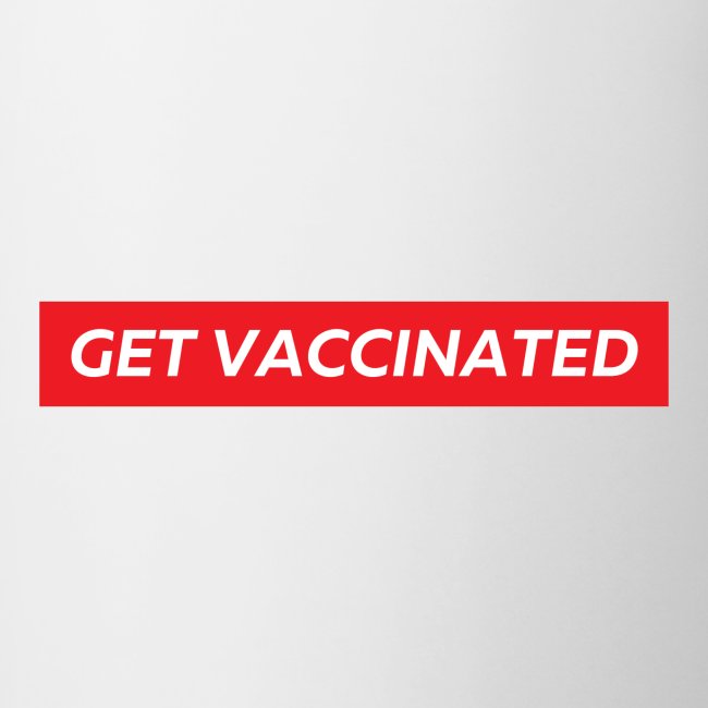 Get Vaccinated (Red box logo)