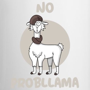 No probllama - Coloured mug