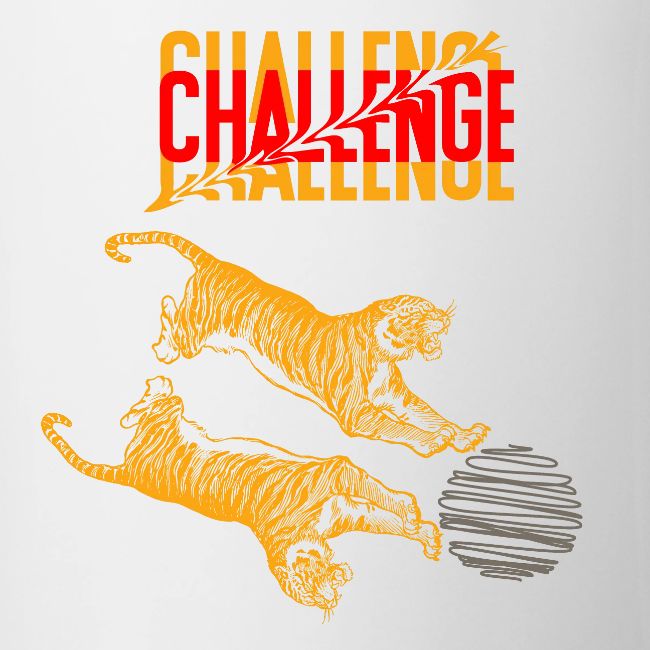 Double tiger fashion, jungle feline animals.