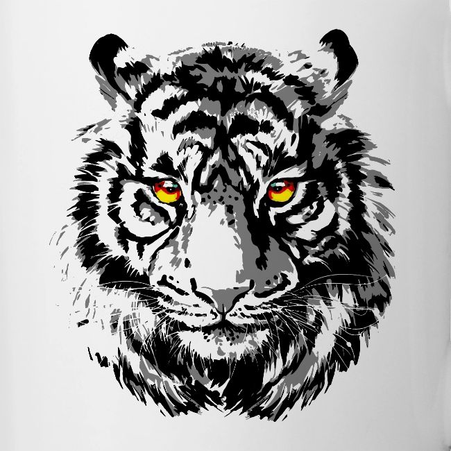 Tiger Head - Tiger Artwork - Wildlife Big Cats
