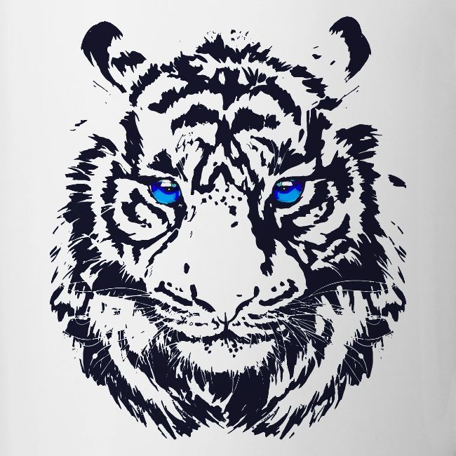 Tiger Head - Tiger Artwork - Wildlife Big Cats