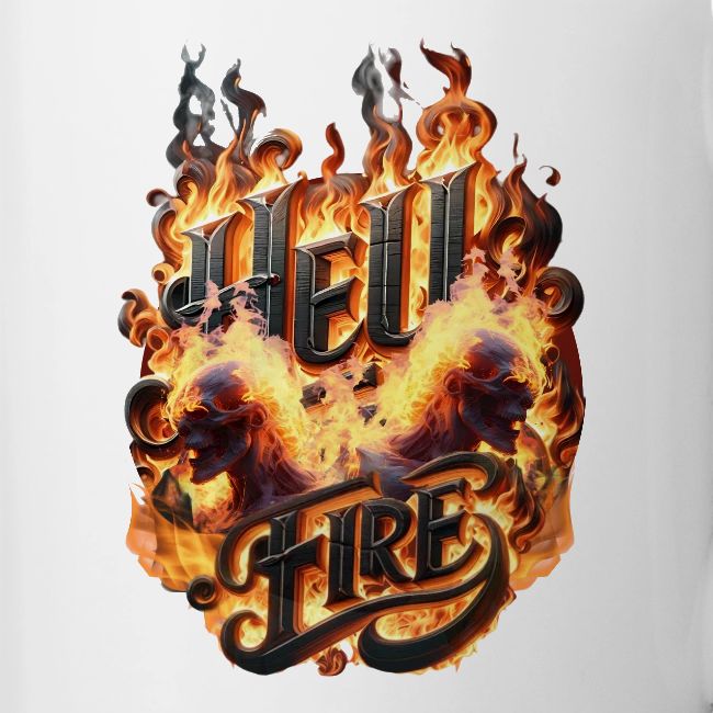 Hell Fire: Demonic Skulls Burn in Eternal Flames