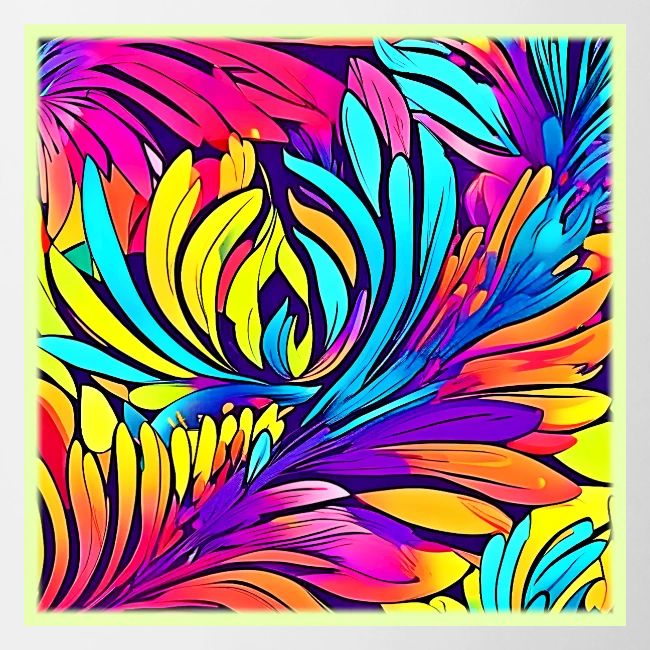 Vibrant Abstract Floral