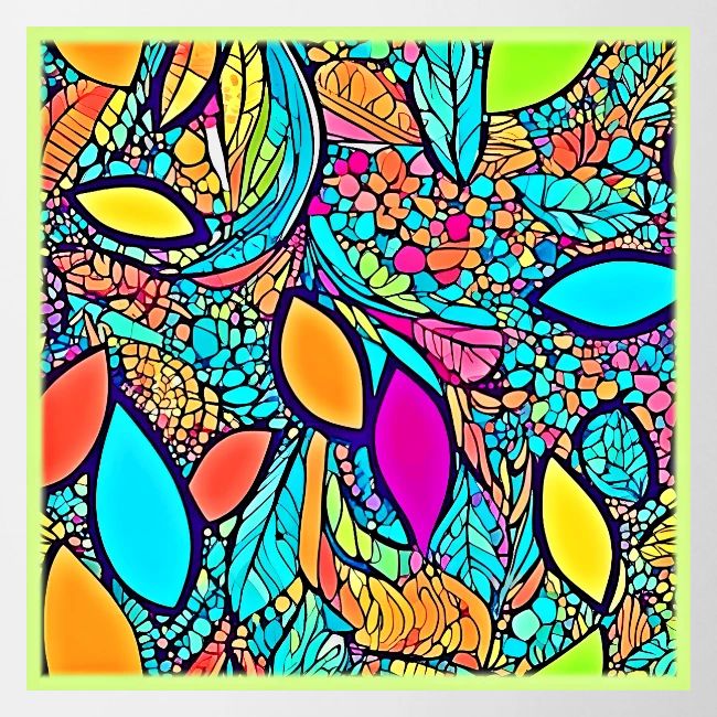 Colorful Abstract Floral Art