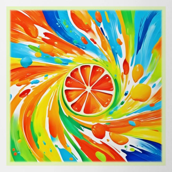 Citrus swirling Splash Design