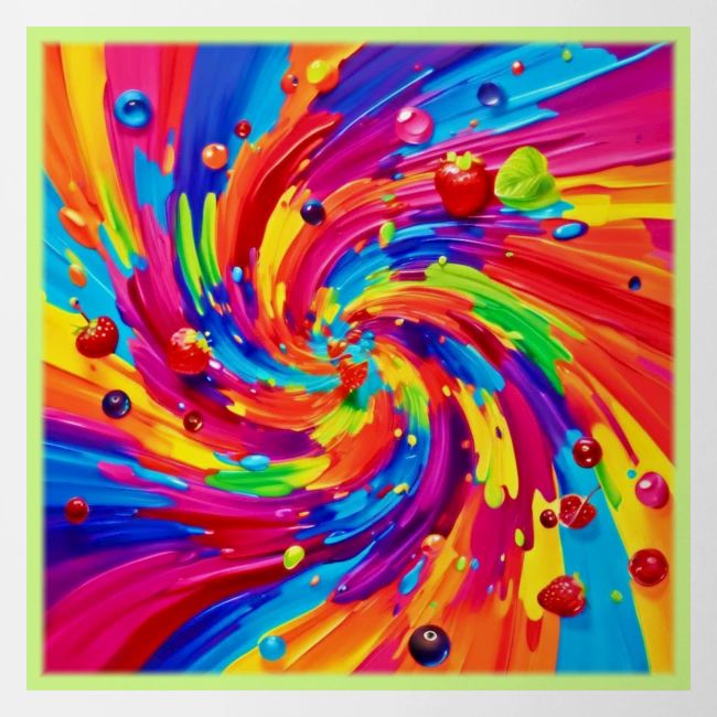 Colorful Fruit Vortex