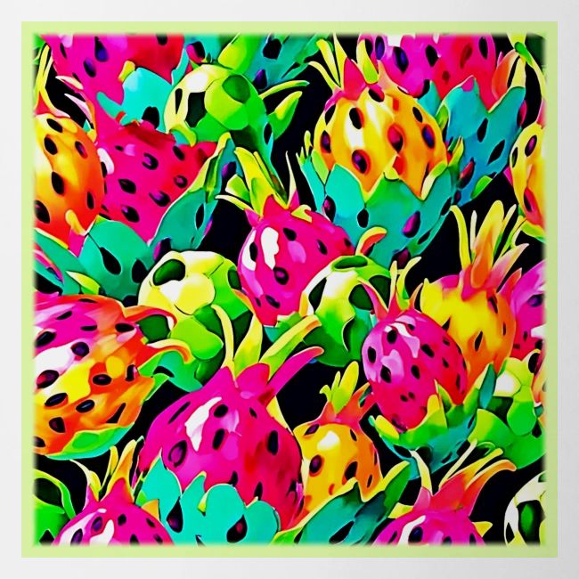 Dragon Fruit Vivid Pattern