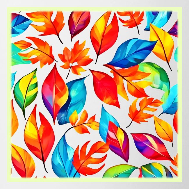 Autumn Leaves Abstract Pattern