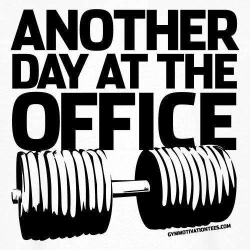 Another Day at the Office - Gym Motivation - Unisex Oversized Heavyweight T-Shirt