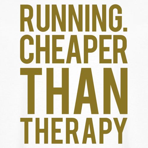 Running cheaper than therapy - Unisex Oversized Heavyweight T-Shirt
