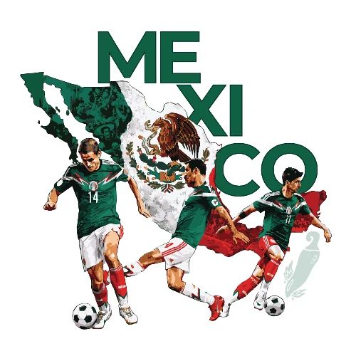 México Mundial Tee — Edición Doble Estampado - Unisex Oversized Heavyweight T-Shirt