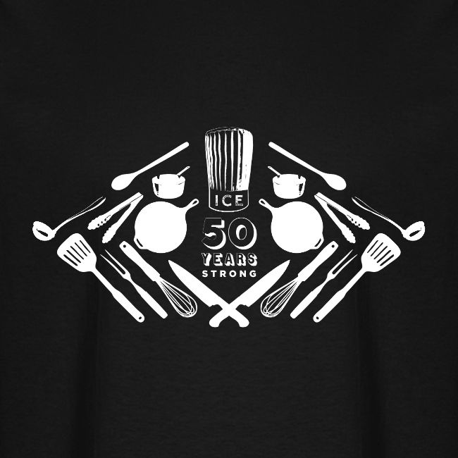 50th Anniversary Utensils - White Font
