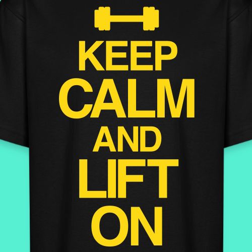Keep Calm Gym Motivation - Unisex Oversized Heavyweight T-Shirt