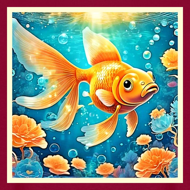Underwater Goldfish Art
