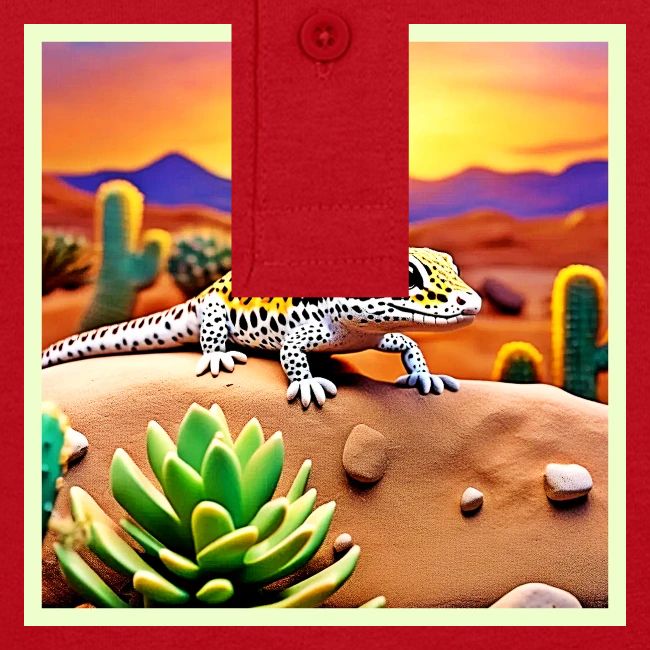 Spotted Gecko Desert Sunset
