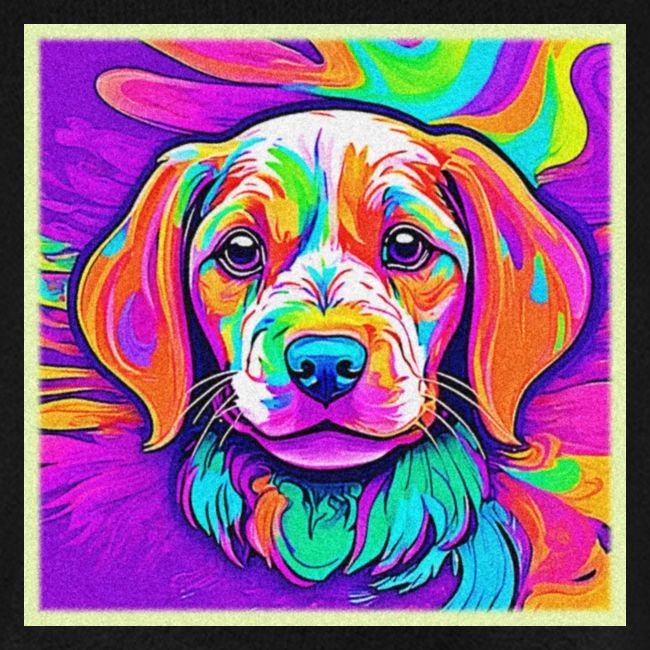 Rainbow Puppy: Cartoon Glow