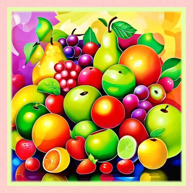 Vibrant Fruit Medley Art