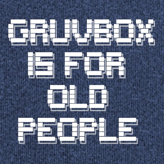 Gruvbox Old People ASCII
