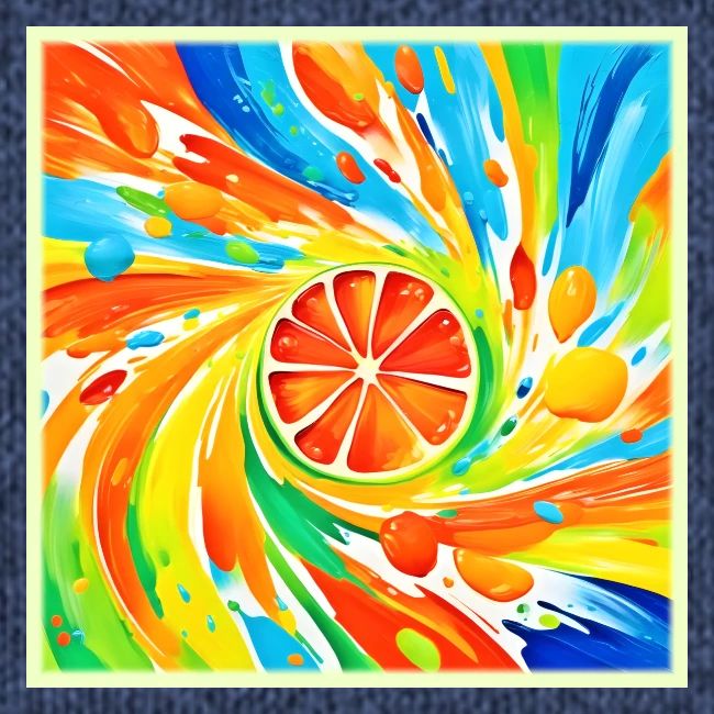 Citrus swirling Splash Design