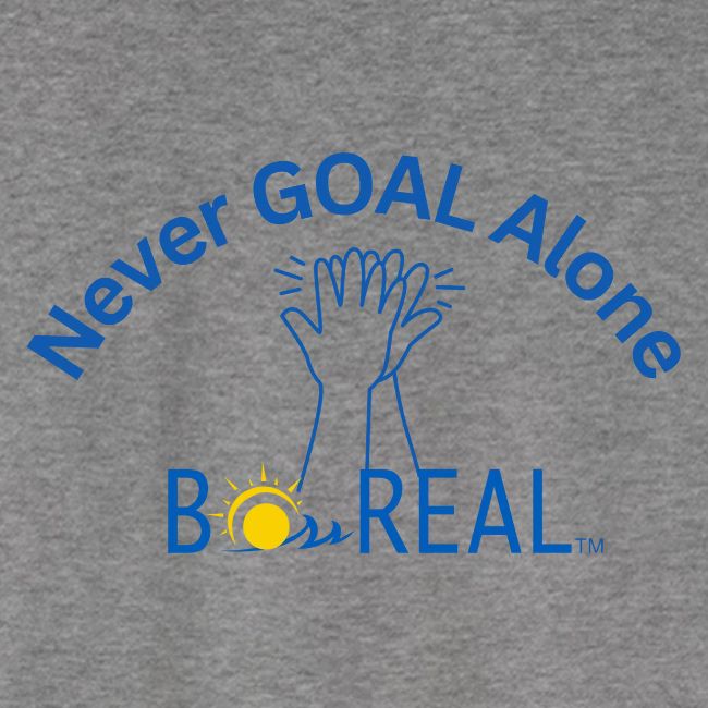Never GOAL Alone - Grey/Lt Blue