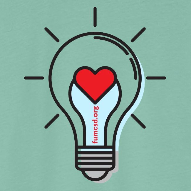 FUMCSD Heart Light Bulb