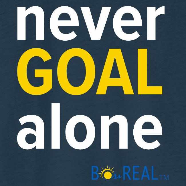 Never GOAL Alone - Black/Navy