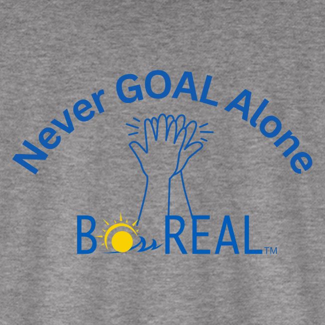 Never GOAL Alone - Grey/Lt Blue