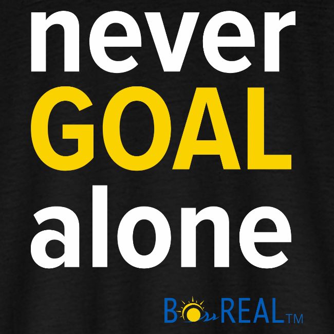 Never GOAL Alone - Black/Navy