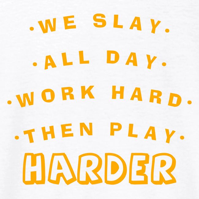 We Slay All Day Shiny Shirt Metallic Silver & Gold