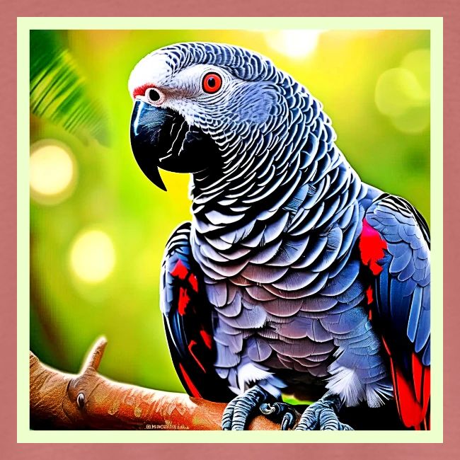 Talking African Grey Parrot