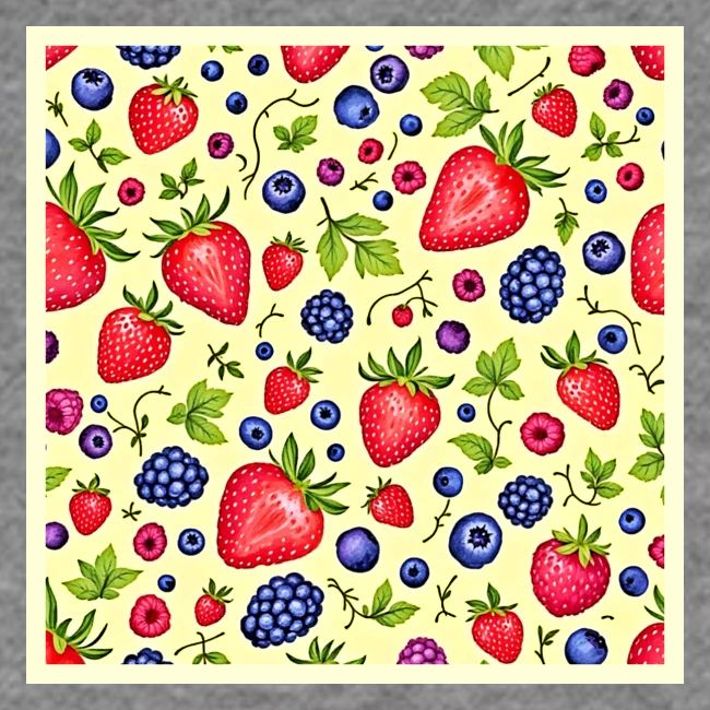 Mixed Berry Seamless Pattern