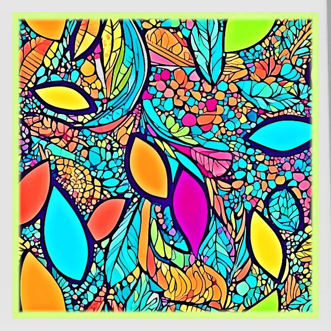 Colorful Abstract Floral Art