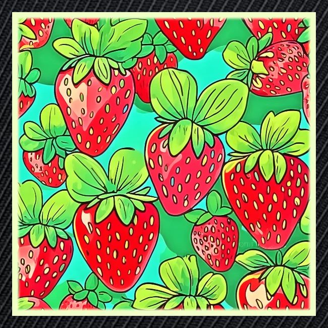 Strawberry Pop Art Pattern
