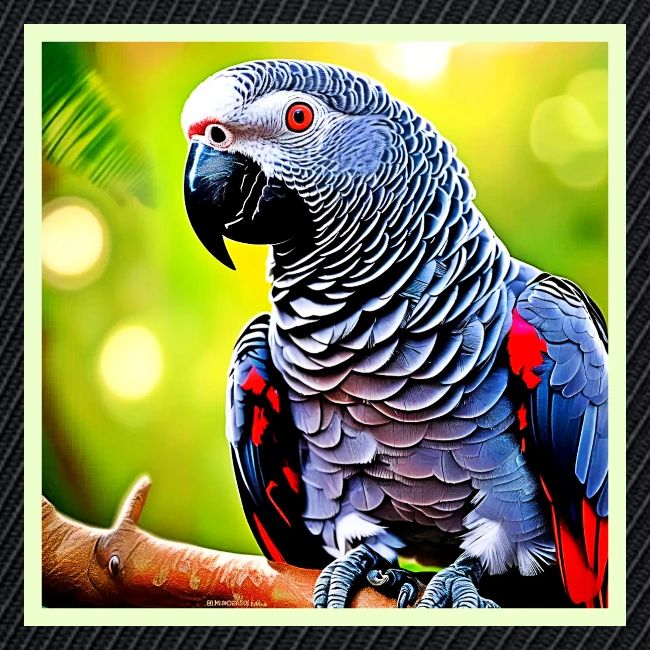 Talking African Grey Parrot